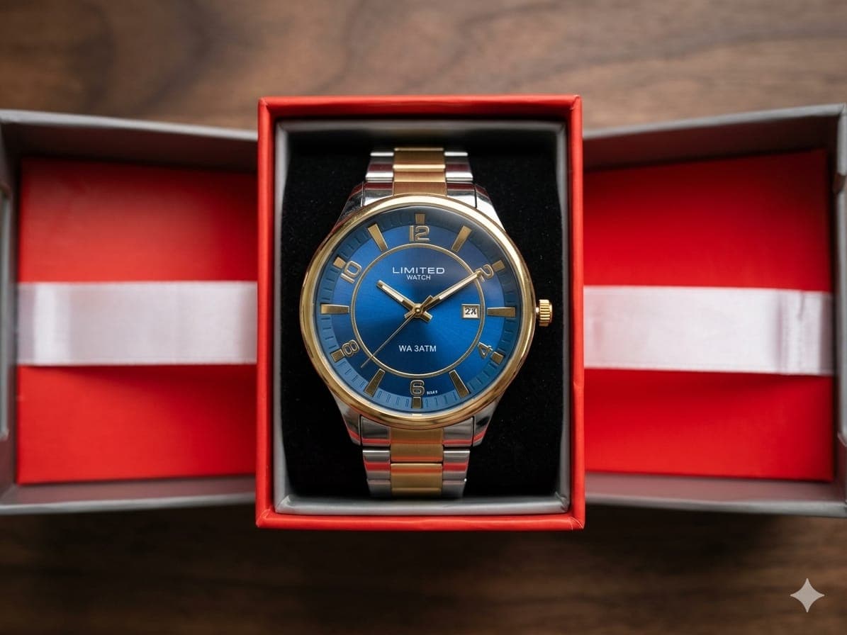 Reloj de Caballero Limited con Manilla de Acero y Caja de Lujo — imagen 1 de 2