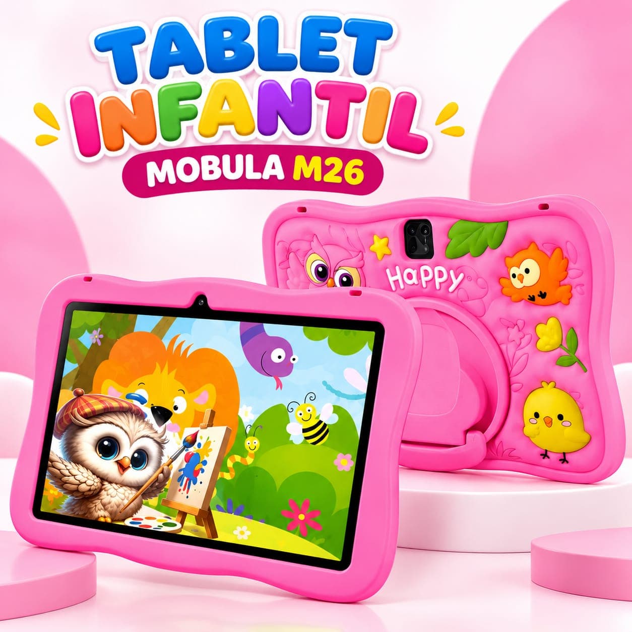 Tablet Infantil Mobula M26 10.1 Pulgadas con Protector y Accesorios — imagen 1 de 2
