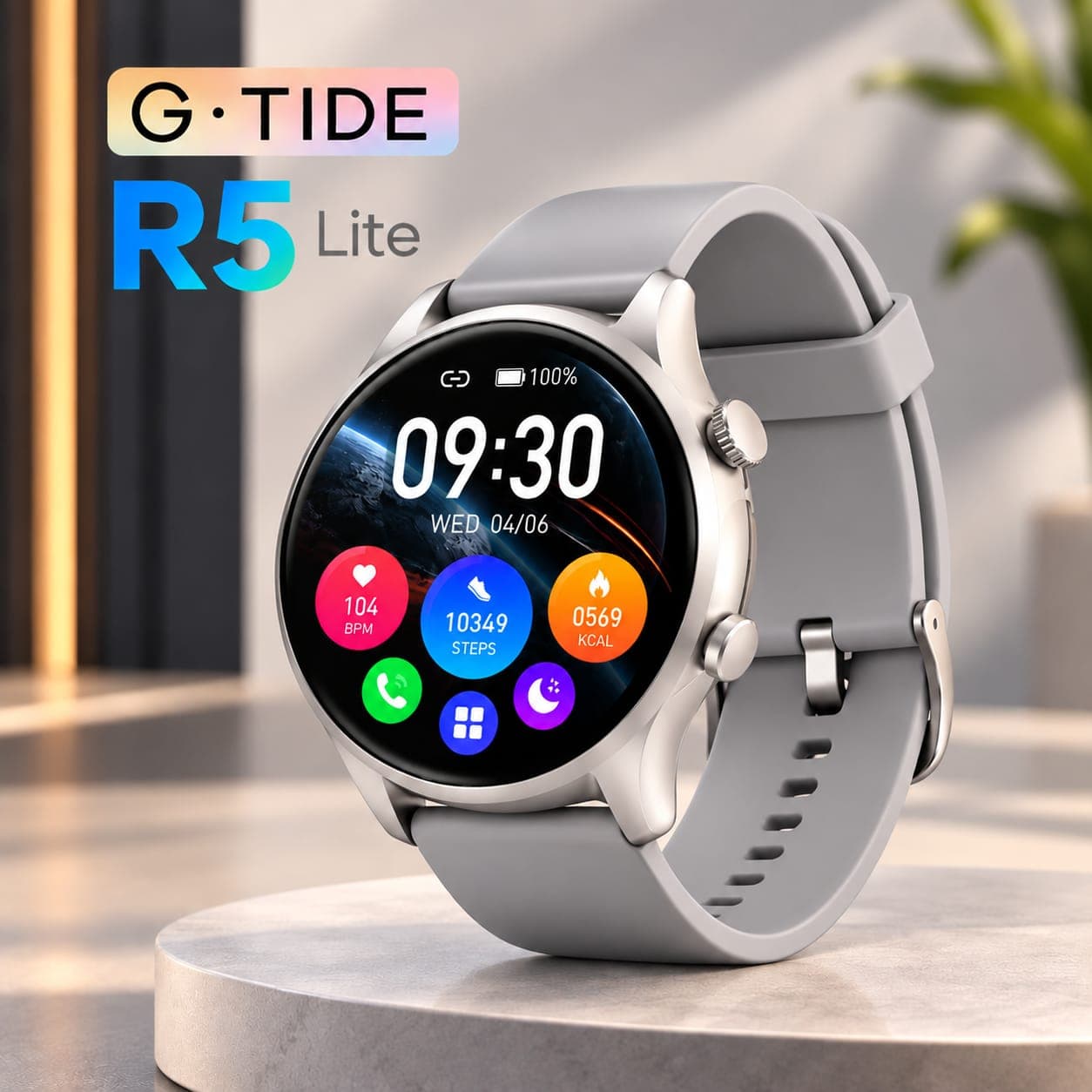 Smartwatch G-TIDE R5 Lite con Llamadas Bluetooth y Pantalla AMOLED — imagen 1 de 2